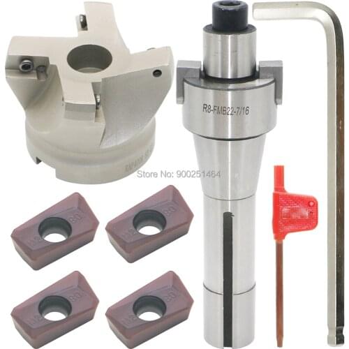 Face Mill Cutter Holder RAP 400R 63-22+R8-FMB22-7/16+APMT1604, Used for Fough Machining of The Workpiece on The Milling Machine