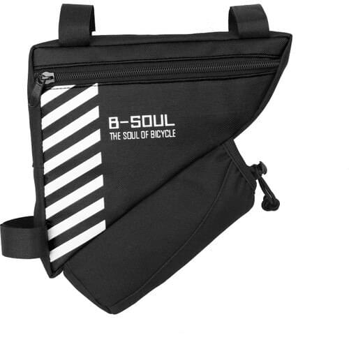 Bicycle Triangle Bag with Water Bottle Pocket Bike Frame B-Soul Natural Sports Training Healthy Life