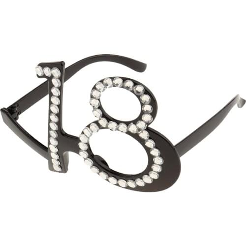 Fun glasses rhinestone party glasses joke article for 18th birthday party