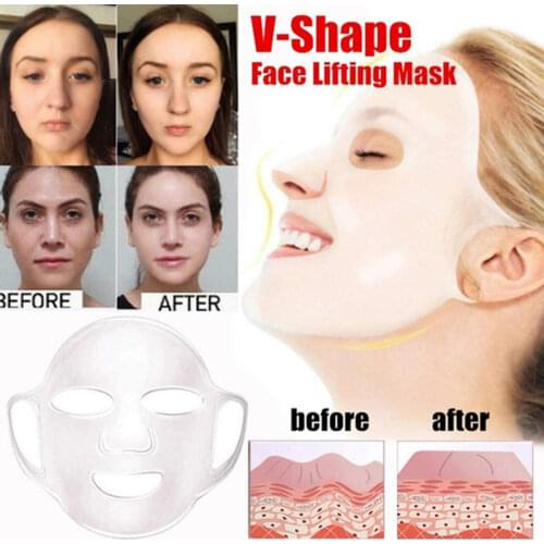 1PC/3PCS/4PCS/5PCS Silicone Mask Reusable Cover Face Hydrating Moisturizing Mask For Sheet Prevent Evaporation Steam Beauty Tool