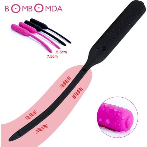10 frequency urethral vibrator catheter penis plug sex toy for men vibrating urethral plug penis insertion urethra sound dilator
