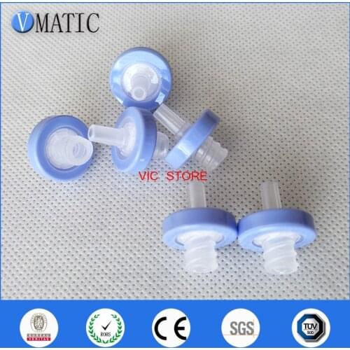 High Quality 100Pcs 13mm 0.45um Plastic Purple Syringe-Driven Filter Syringe Filter Water Solution Filtration Membrane