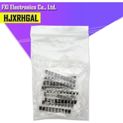 90pcs 9values x 10pcs 1N4001 1N4004 1N4007 SS14 SS24 SS34 SS16 SS26 SS36 SMD schottky diode assort kit