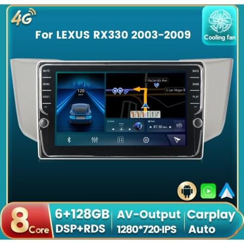 Android 11 DSP RDS Car Radio Auto Multimedia DVD Player For Lexus RX330 GPS Navigation Auto carplay IPS BT