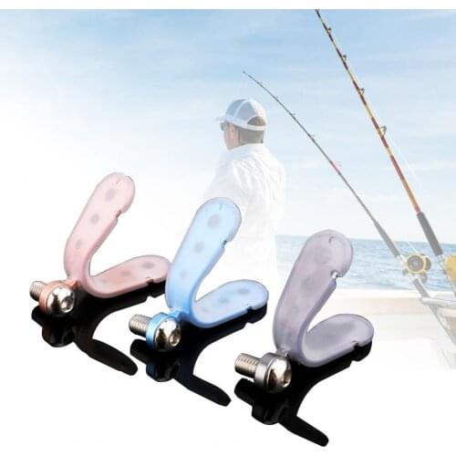 Fishing Pole Bracket Head Aluminum Alloy Luminous Fishing Rod Holder Head for Angling