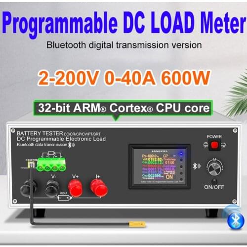 DLB600W White Battery Capacity Tester Electronic Load 600W Power Tester Discharge Meter 200V 40A