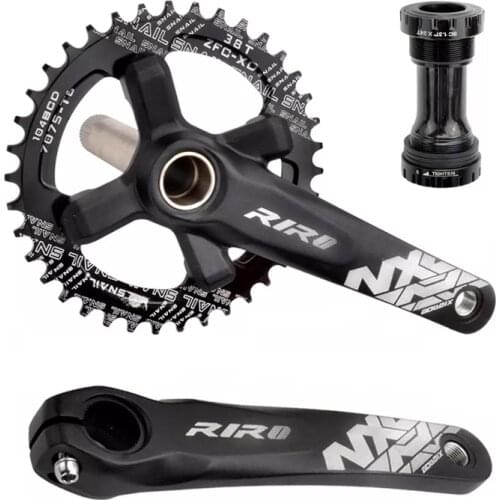 GOLDIX NX Mountain Bike Crankset Hollow Integrated 104BCD Bicycle Crankset 32T/34T/36T/38T/40T Wide and Narrow Cranks