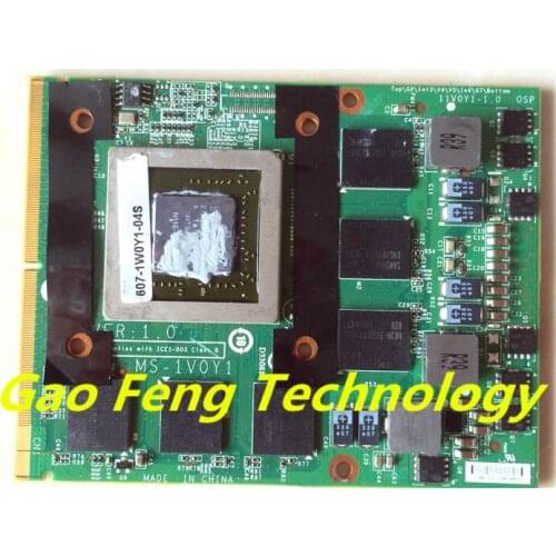 GRAPHICS BOARD FOR MSI gt60 gt70 MS-1V0Y1 N11E-GS-A1 VER.1.0 100% Work Perfect