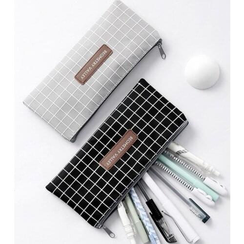 Canvas Pencil Bag Stationery Storage Organizer Pencil Case School Supplies Pencil Case Pencils Pouch Stationery Pencil Pen Bag