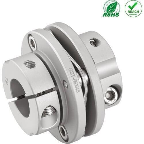 HZCD GST D82 L68 Aluminum Slab-Type Single Diaphragm Clamp Coupling Used In Servo And Stepper Motors