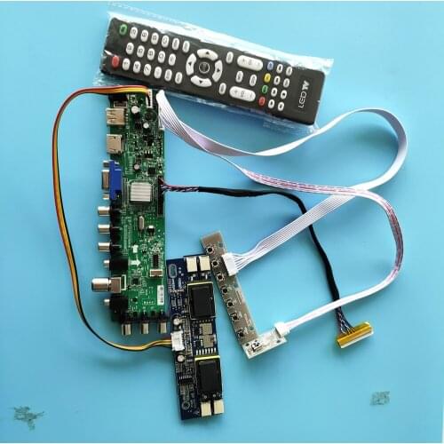 Kit for LTM190EX-L31(Glare)/LTM190EX-L35 TV Controller board remote DVB-T Digital 30pin LCD Panel 4 CCFL HDMI VGA 1280X1024 USB