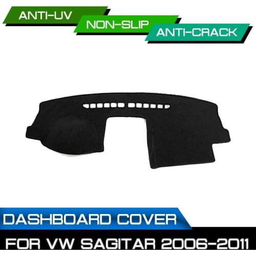Car Dashboard Mat for Volkswagen Sagitar 2006 2007 2008 2009 2010 2011 Anti-dirty Non-slip Dash Cover Mat UV Protection Shade