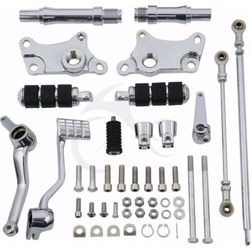Motorcycle Forward Controls Kit Pegs Levers Linkage For Harley Sportster XL 883 1991-2003