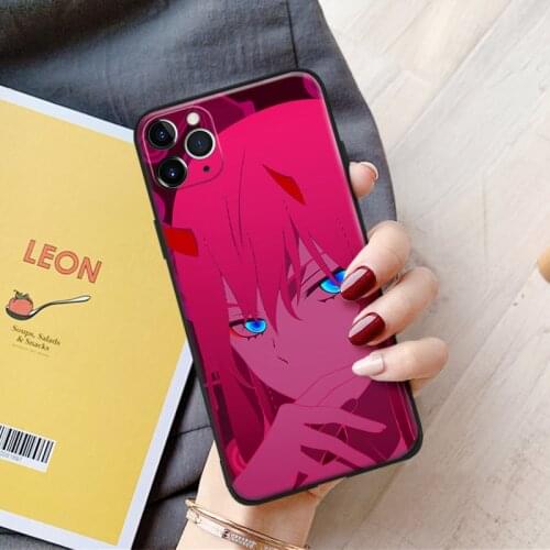 Zero two 002 DARLING in the FRANXX anime For iPhone se 6 6s 7 8 plus x xr xs 11 pro max soft silicone phone case cover shell