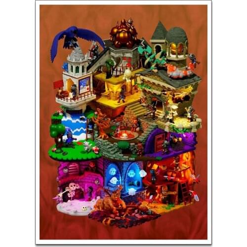 Souls Demake Wall Art Poster Canvas Painting Nordic Wall Pictures Living Room Home Decor No Frame