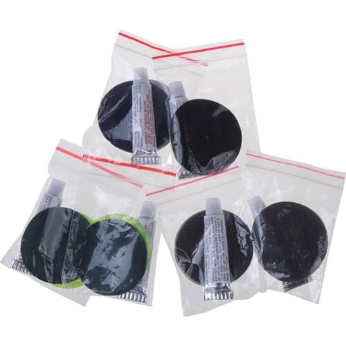 New 2Set PVC Inflating Air Bed Boat Sofa Repair Perfect Seal 4patches 2glues Kit for Air Mattress Self-inflating Mat Repair