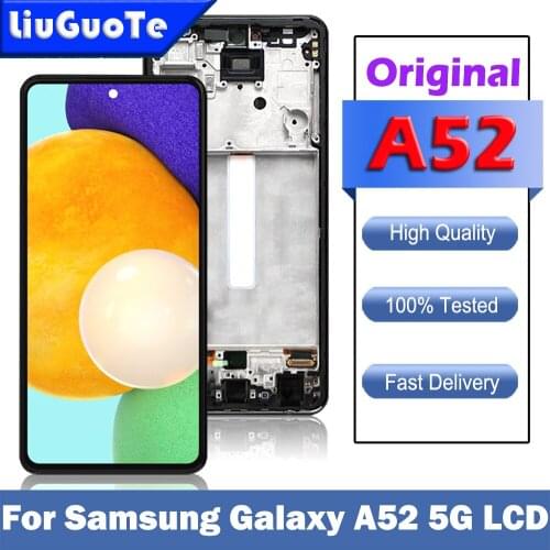 6.5'' Super AMOLED A52 LCD For Samsung Galaxy A52 5G A526 A526F A526F/DS LCD Display Touch Screen Digitizer Assembly Replacement