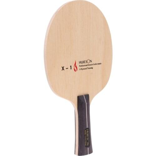 Pure Wood Shakehand Grip Style Table Tennis Racket Ping Pong Bat Paddle - Lightweight & Practical