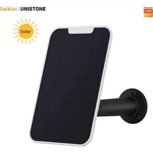 Saikiot 4W Solar Panel with Micro Interface Cable for Ring Arlo Battery Camera Video Doorbell Charging Aluminum Bracket