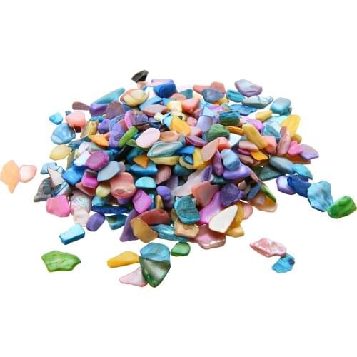 100g Glass Mosaic Tiles Multicolor Crystal Translucent Shell Fragments Multicolor Glass Mosaic Tiles for DIY Craft Projects