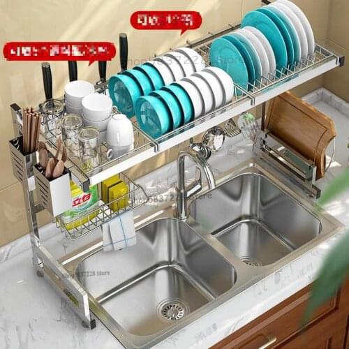 Kitchen sink drain rack put tableware chopsticks sink sink drain rack pool dishes storage rack