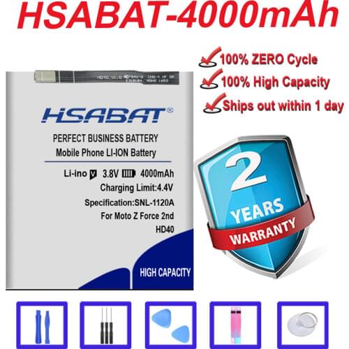Top Brand 100% New 3700mAh HD40 SNN5987A Battery for Motorola Moto Z Force 2nd Moto Z Force 2nd gen Moto Z2 Force XT1789-1/03/05