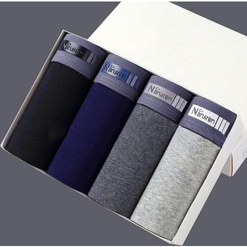 Mens Underwear Shorts Oversized Underwear Mens Cotton Loose Boxers Oversized Fat Pants