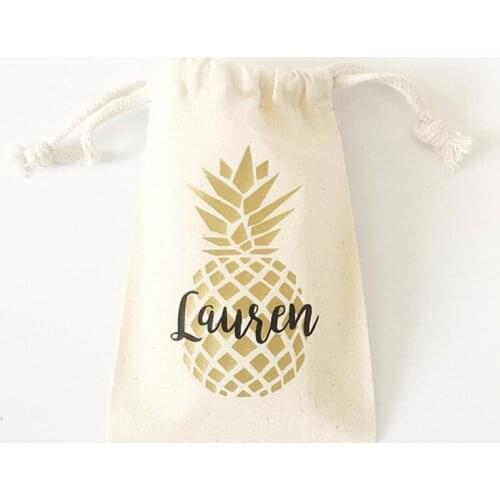 Bachelorette Party Kit Bags Pineapple Party survival Bags Bride to Be First Aid Gift Bags Wedding Souvenirs gold Welcome Bags