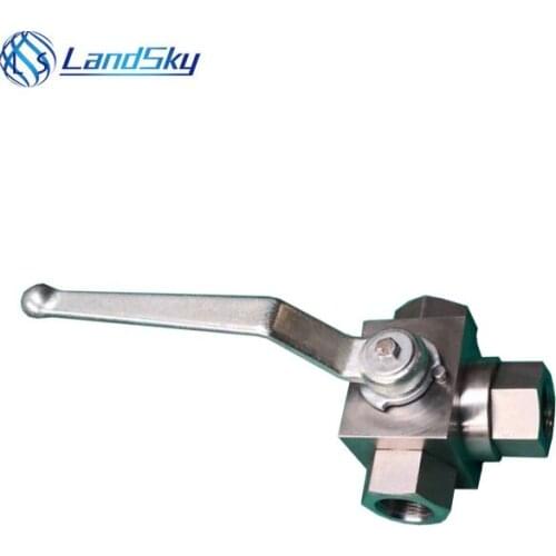 High pressure stainless steel inline check valve 3 way three piece ball valve three way ball valve hread port NPT 1/2