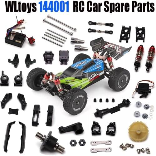 WLtoys 144001 1/14 RC car spare parts Swing arm C Seat vehicle bottom motor Reduction gear cover Shock Absorbers Tire Plastic