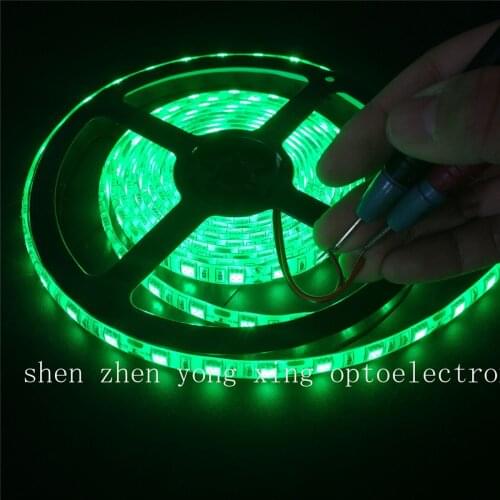 Green 300 LED strip light 5m 60LEDs/m SMD 5050 LED strip 12V Waterproof flexible Tape rope stripe