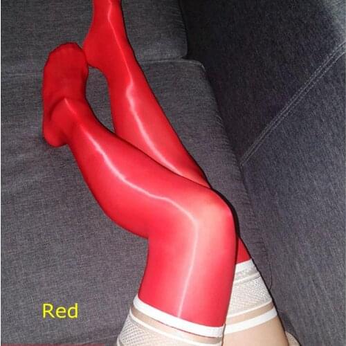 Womens Lace Top super shine thigh high socks ,knee high socks,oil flashing Pantyhose overal medias lingerie