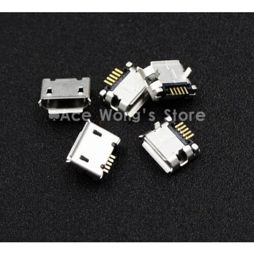 New high quality 10pcs/LOT Micro USB 5P,5-pin DIP Micro USB Jack,5Pins Micro USB Connector Tail Charging socket