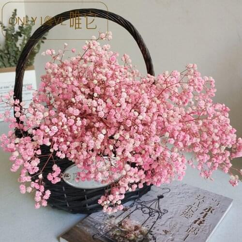 100g Gypsophila Breath Natural Dried Preserved Babys Bouquet Babysbreath Flowers Wedding Home Decor