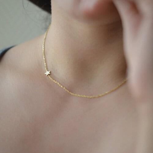 2018 new style jewelry star neck chain simple and fashionable short style necklace