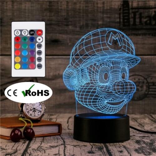 3D Led Novety Lighting Creative Gift Night Light Table Lamp Bedside Dolls Light Led Home Corridor Hotel Party Atmosphere Lights