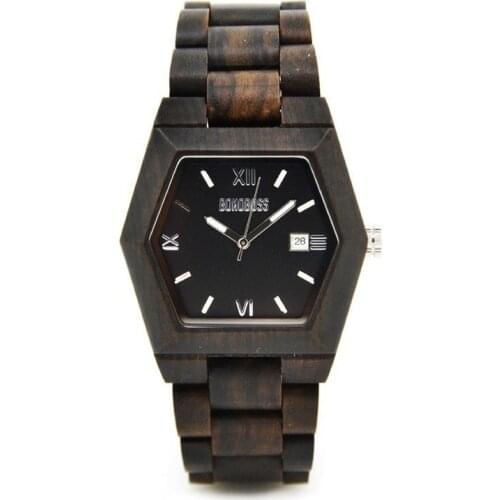 Sandalwood watch Black Licancabur