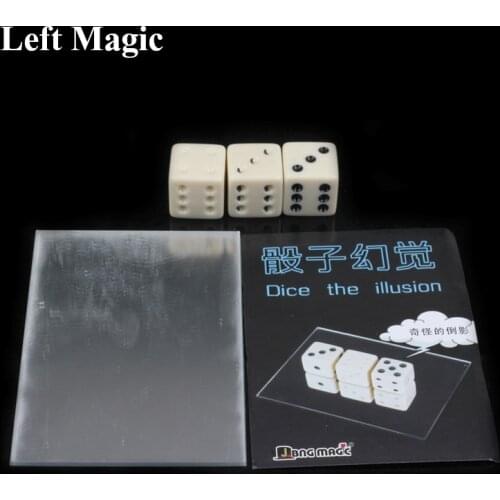 " Dice Illusion Magic Tricks Russia Dice Street Bar Close Up Magic Props Comedy Classic Toy Force Dice Magic" C2075