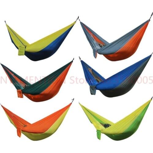 Hammock Double Person Camping Survival garden hunting Leisure travel furniture Parachute Hammocks 20cm x 12cm x 10cm 30pcs