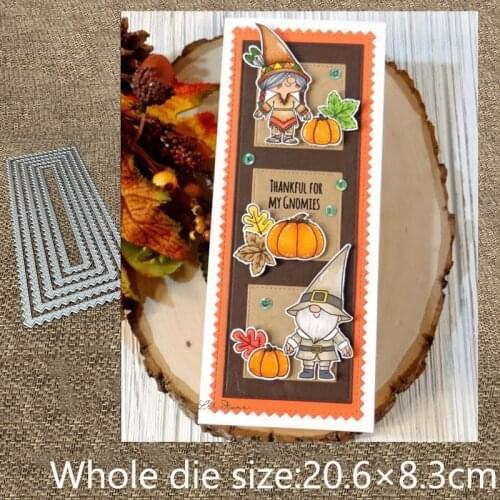 New Design Craft Metal stencil mold Cutting Dies Zig Zag frame decoration scrapbook die cuts Album Paper Card Craft Embossing