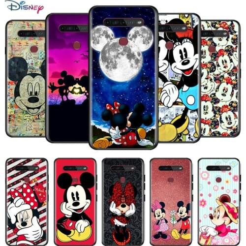 Disney Cartoon Animation Minnie Mickey Mouse For LG K92 K71 K62 K61 K52 K51S K50S K42 K41S K40S K31 K30 K22 Black Phone Case