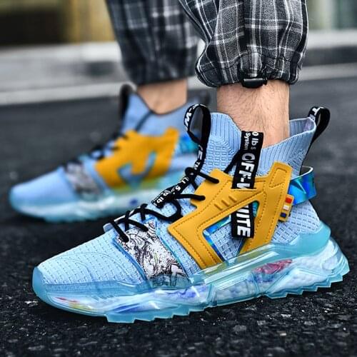 Autumn New Mens Chunky Sneakers Outdoor Non-slip Platform Dad Shoes Man Running Shoes Trend Light Sports Shoes Male Footwear