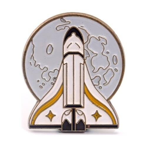 The Last of Us Part II Ellie Backpack Rocket Pin Badge Breastpin Tlou Spaceship Brooch Gift Car Jewelry Cosplay