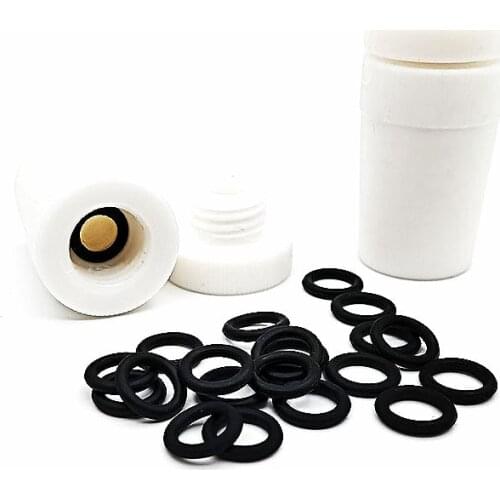 Rubber Sealing Washers O-type For PTFE Stir Stopper Inner Ring F4 Stirrer Plug Rubber Seal Ring For PTFE Stiring Plug 100/PK