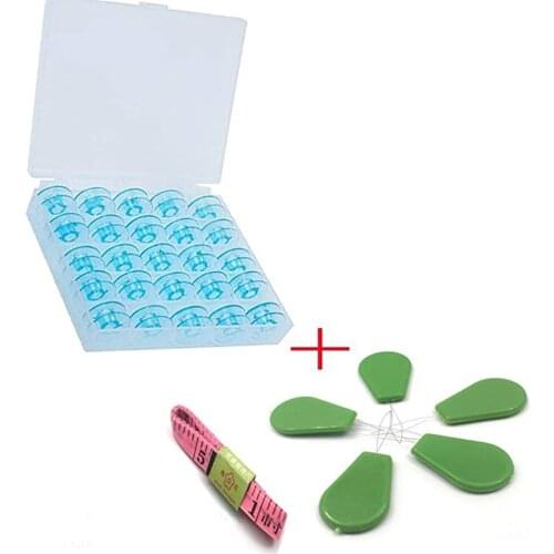 25 Bobbins w/ Bobbin Box For PFAFF Sewing Machine #9033P