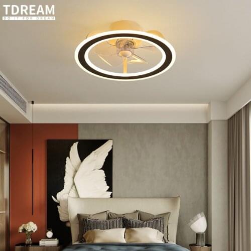 Modern Nordic Ceiling Fan Light for Bedroom Dning Room Living Room Lamp Fashion Lampara Techo Indoor Lighting