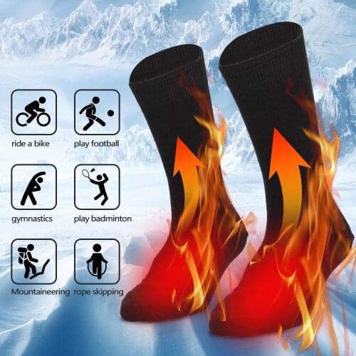 3V/2V Thermal Cotton Heated Socks Men Women Battery Case Battery Operated Winter Foot Warmer Electric Heated Socks Warming Socks