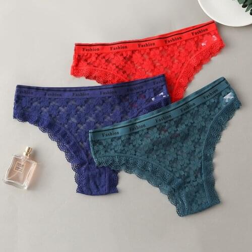 1pcs Panties For Woman Sexy Underwear For Women Lace Mesh Briefs Female Sexy Lace Panties Underpants Ladies Intimates BANNIROU