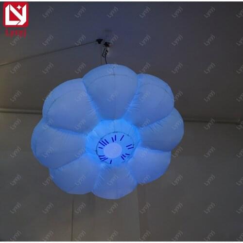 1m/2m/3m Diameter Inflatable Hanging LED Flowers Stage Night Club Party Wedding Decoration