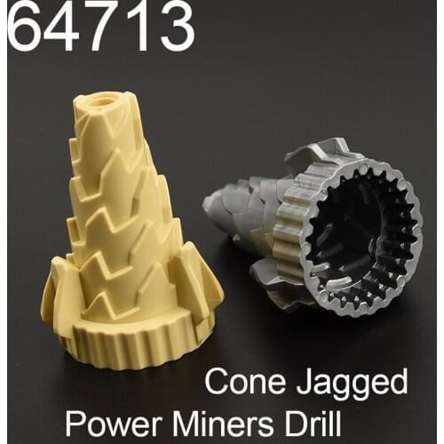 1pcs 64713 Cone Jagged - Power Miners Drill Building block accessories parts MOC DIY Education Build Toys Brick